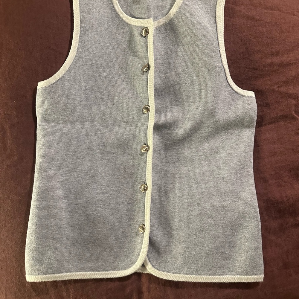 Abercrombie & Fitch Button Up Sweater Vest